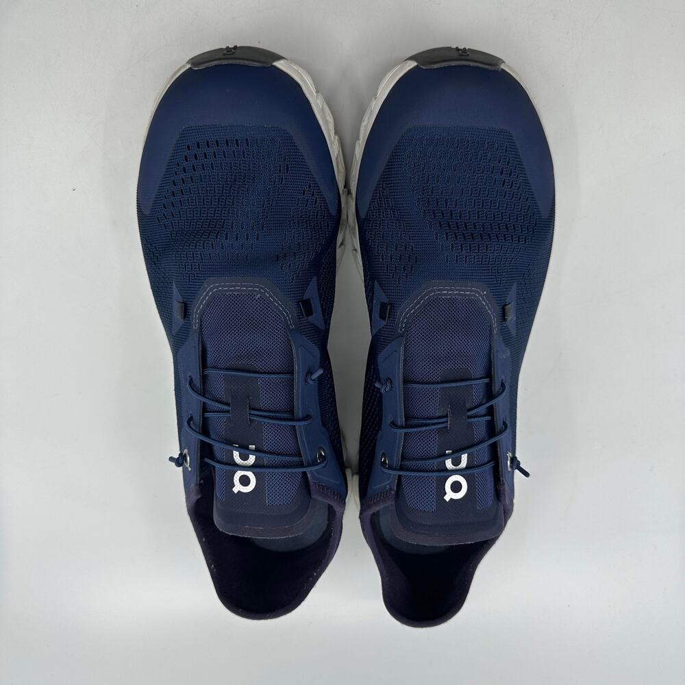 On Cloud 5 Running Shoe Mens 13 Navy Lightweight Travel Slip-On Athleisure Shoe - Picture 6 of 12